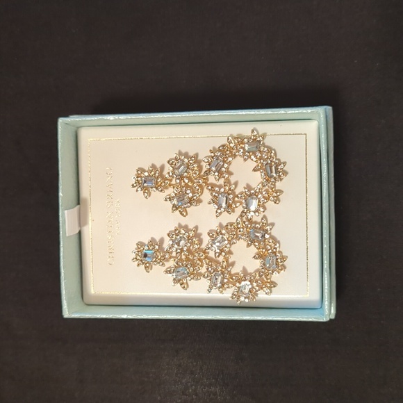 Christian Siriano NY Gold Earring Set - Picture 1 of 2